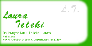 laura teleki business card